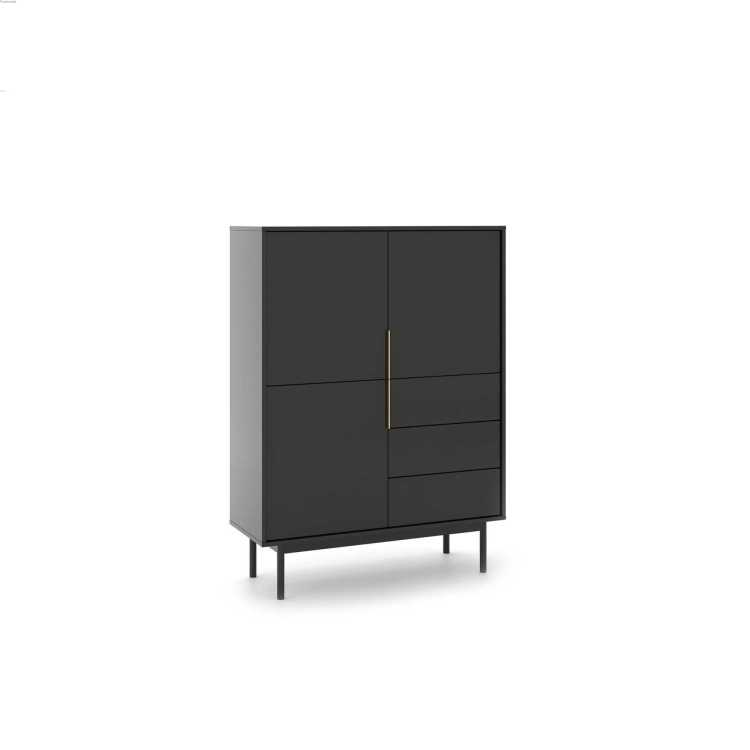 Komoda Wysoka Viva Vi04 3d3s Czarny N.Czarne U.Zł.jpg