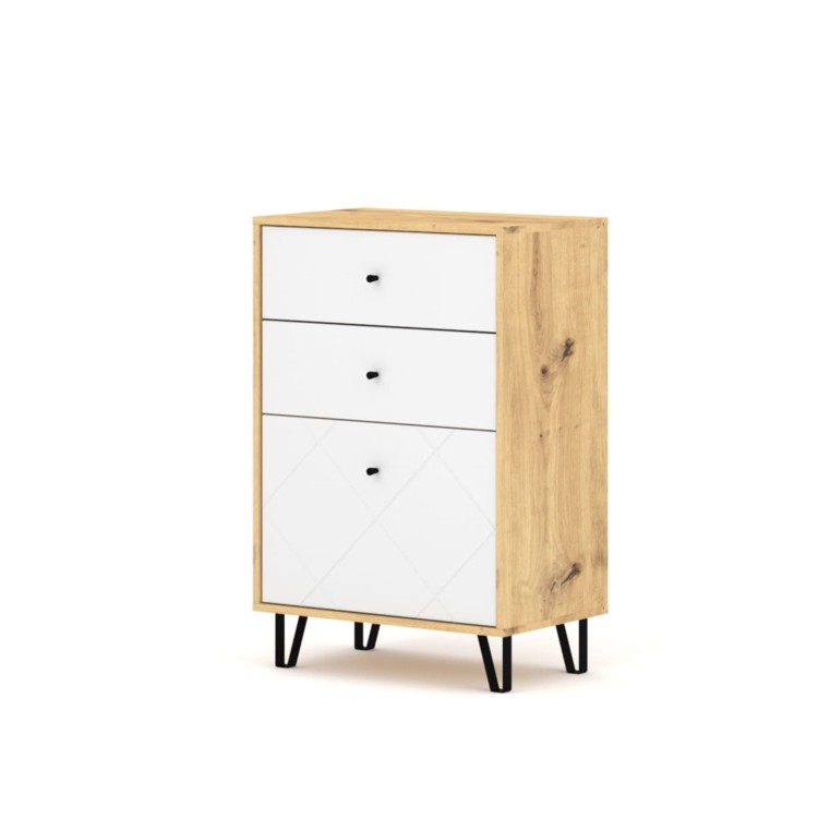 Bilbao Szafka Bl18 Dąb Artisan Biały Mat.jpg