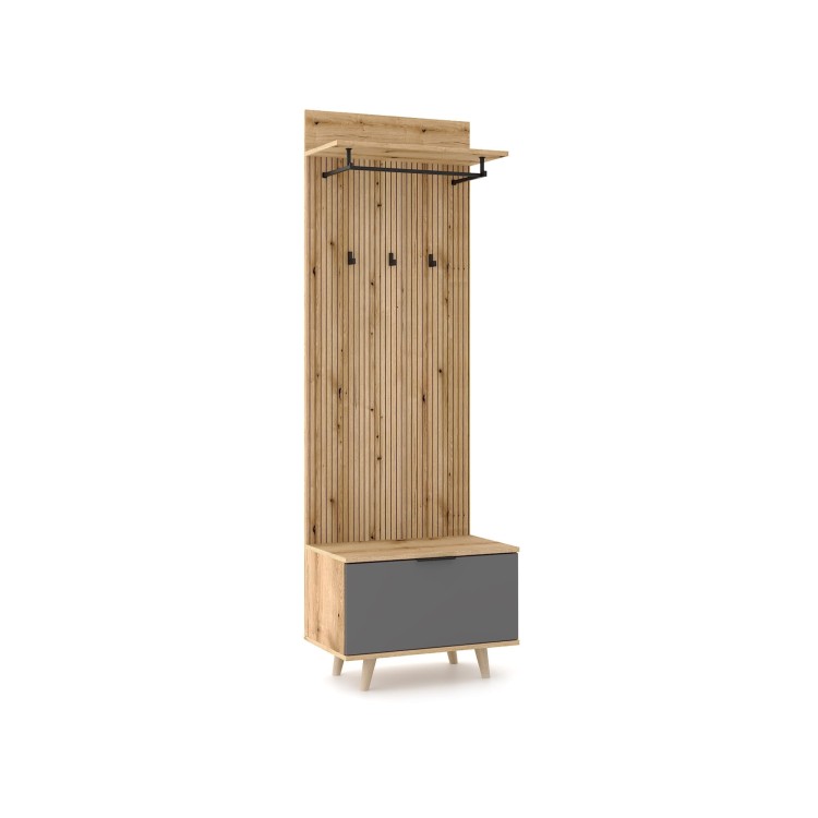 Nordic D Przedpokój Dąb Evoke Tablila Grafit 5w.jpg