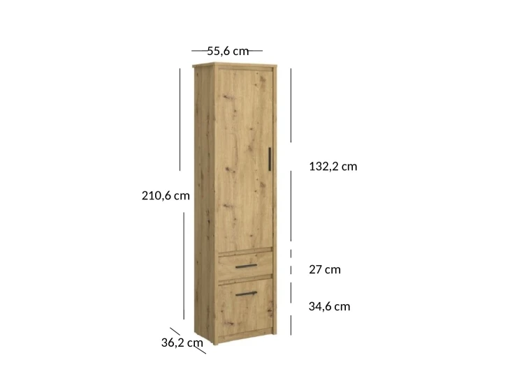 system AYSON regał 2d1s dąb artisan_4.jpg