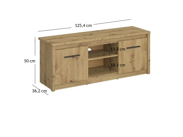 system AYSON szafka RTV 2d_125 dąb artisan_4.jpg