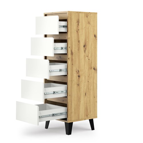 system BORG komoda 5s dąb artisan i biały_5.jpg