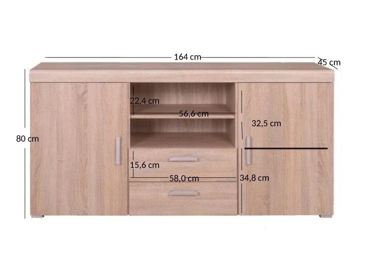 system DAMIS komoda 2d2s dąb sonoma_4.jpg