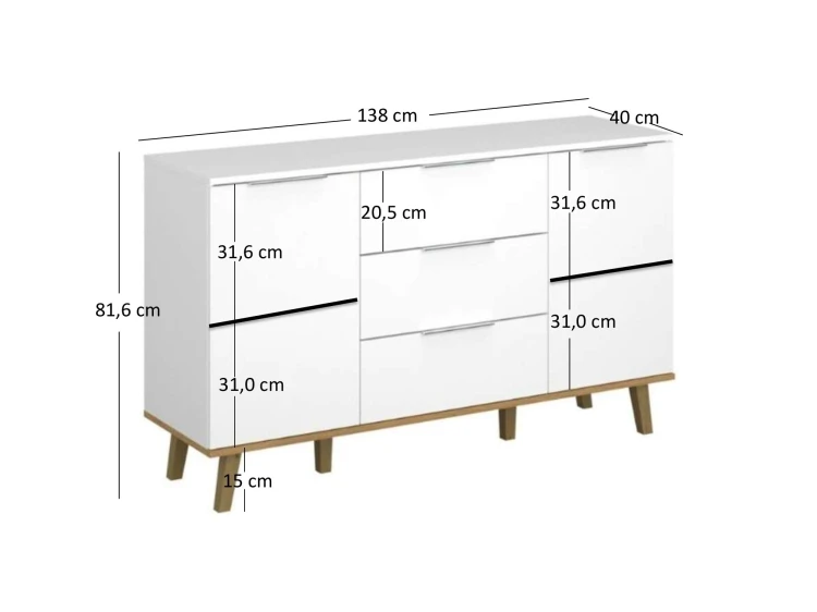system NEPTUN komoda 2d3s biały _ dąb kamienny_4.jpg