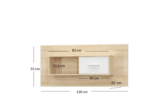 system TIPS szafka wisząca 1d dąb sonoma _ biały_4.jpg