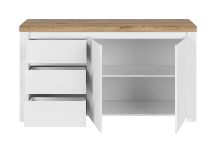 system VIGO komoda 2d3s [E] biały połysk _ dąb wotan_5.jpg
