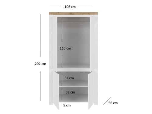 system VIGO szafa 4d [Q] biały połysk _ dąb wotan_4.jpg