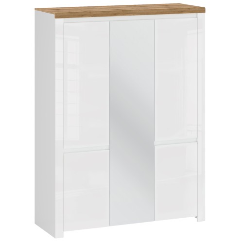 system VIGO szafa z lustrem 5d [F] biały połysk _ dąb wotan_3.jpg