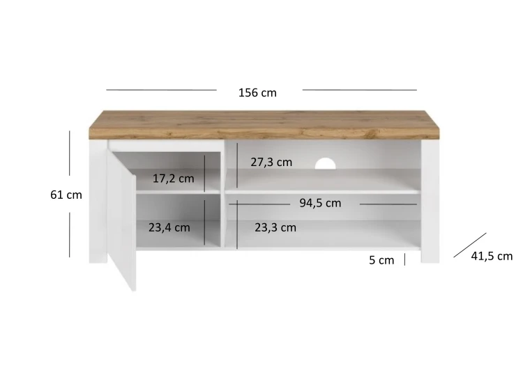 system VIGO szafka RTV 1d_160 [B] biały połysk _ dąb wotan_4.jpg