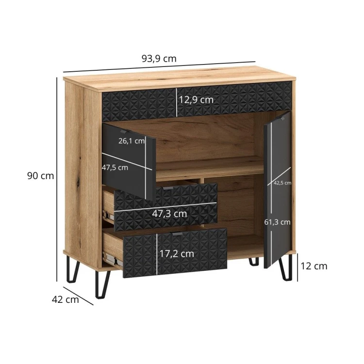 system BELLANO komoda 2d2s [E] dąb evok  czarny_4.jpg