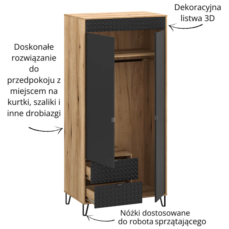 system BELLANO szafa 2d2s dąb evok _ czarny_10.jpg