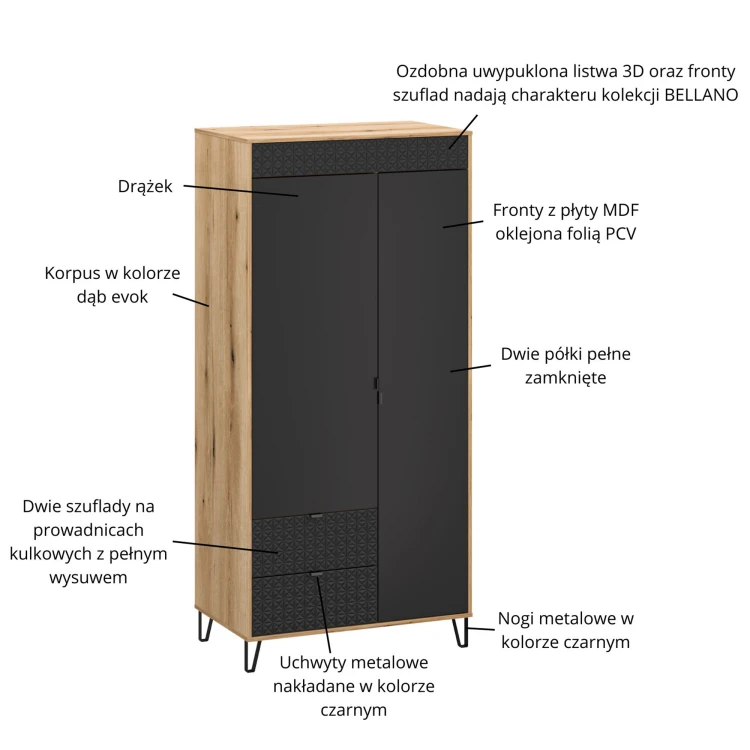 system BELLANO szafa 2d2s dąb evok _ czarny_7.jpg