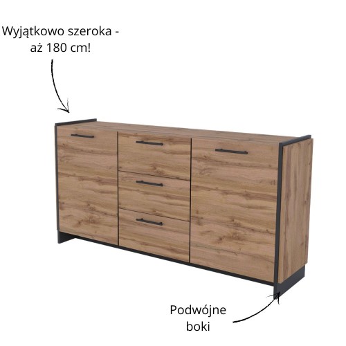 AMINO Komoda 2d3s dąb wotan_czarny_10.jpg