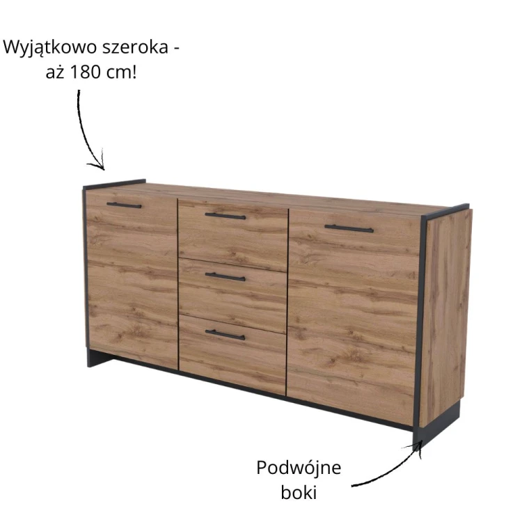 AMINO Komoda 2d3s dąb wotan_czarny_10.jpg