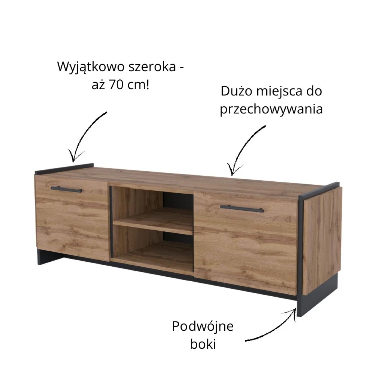 AMINO Szafka RTV 2d dąb wotan_czarny_10.jpg