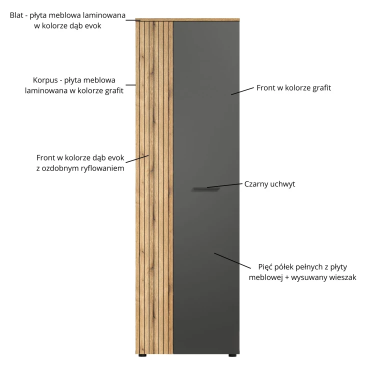 system ESTEBAN szafa 2d_40 grafit _ dąb evok [2312.127]_9.webp