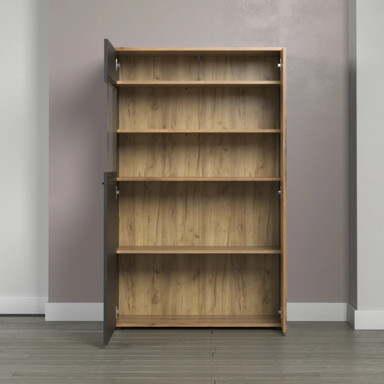 system ESTEBAN witryna niska 1d1w grafit _ dąb evok_3d(1).webp