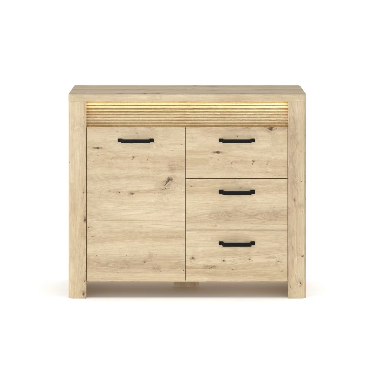 system MORIS komoda 1d3s + LED dąb artisan_1.webp