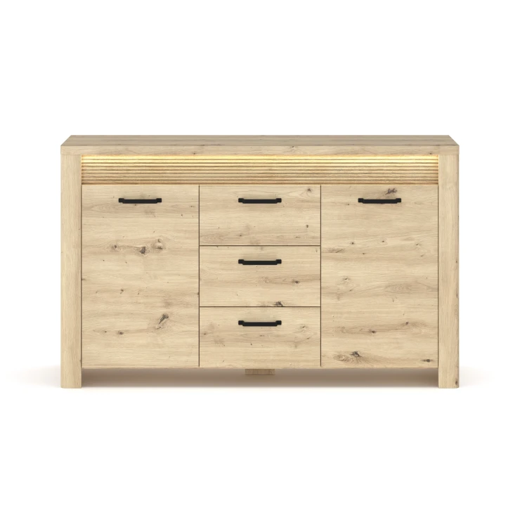 system MORIS komoda 2d3s + LED dąb artisan_1.webp