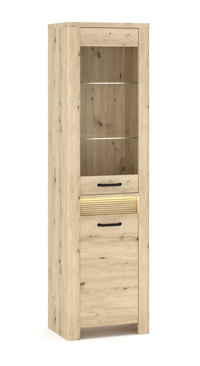 system MORIS witryna 1d1w + LED dąb artisan_3.jpg