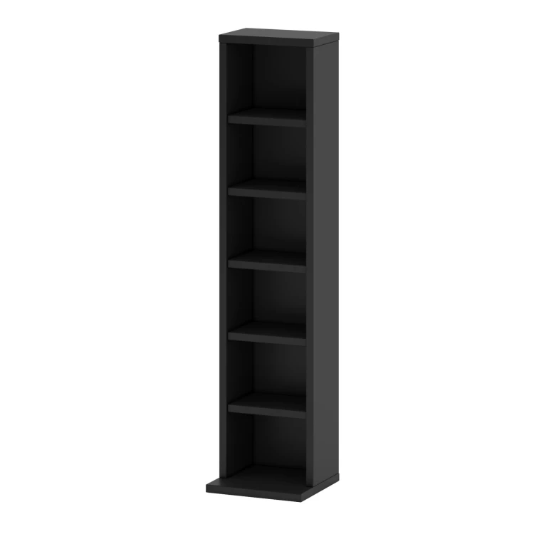 Furniwest regał na 102 płyty CD lub 36 płyty DVD kolor czarny