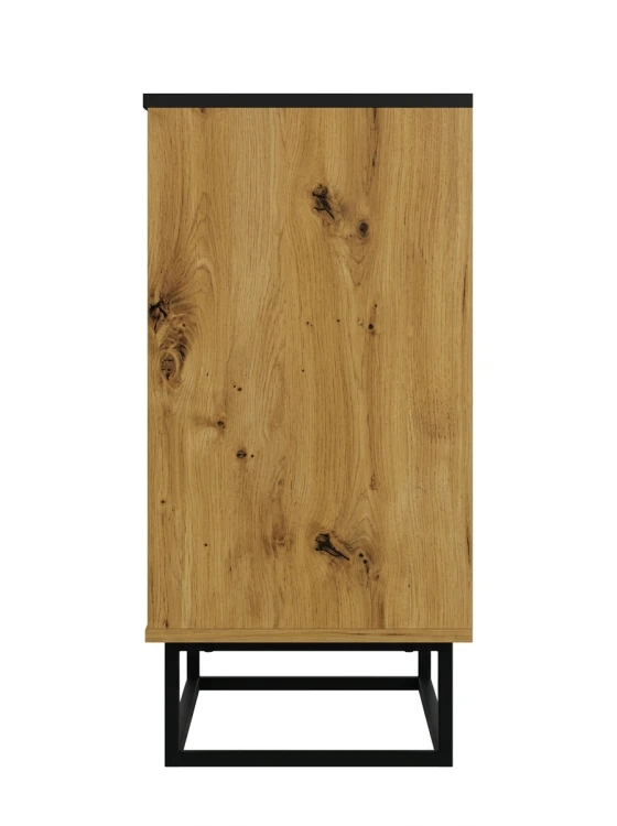 Furniwest komoda 6 szuflad dąb artisan czarny