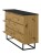 Furniwest komoda 6 szuflad dąb artisan czarny