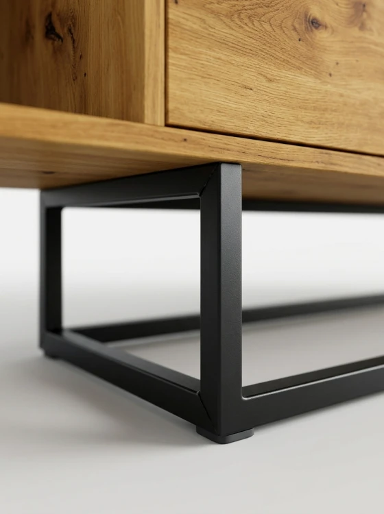 Furniwest komoda 6 szuflad dąb artisan czarny