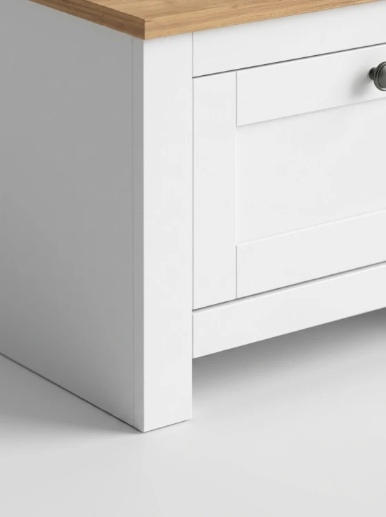 Furniwest szafka na buty MDF biały dąb złoty