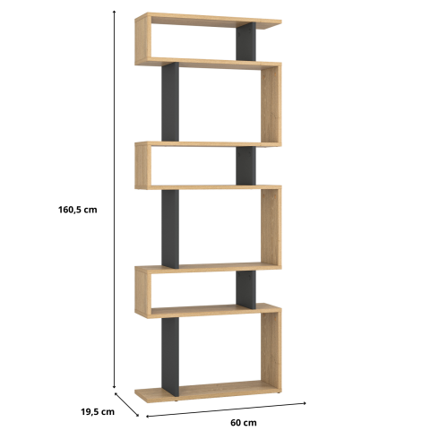 regal-alver-antracyt-dab-kamienny-160x60-wymiary