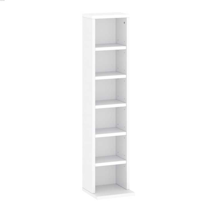 Furniwest regał na 102 płyty CD lub 36 płyty DVD kolor biały 92 cm