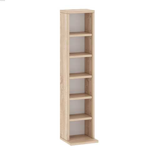 Furniwest regał na 102 płyty CD lub 36 płyty DVD dąb sonoma